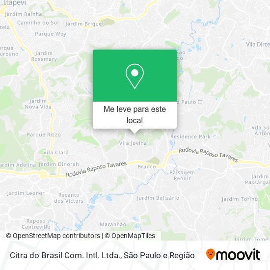 Citra do Brasil Com. Intl. Ltda. mapa