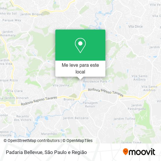 Padaria Bellevue mapa
