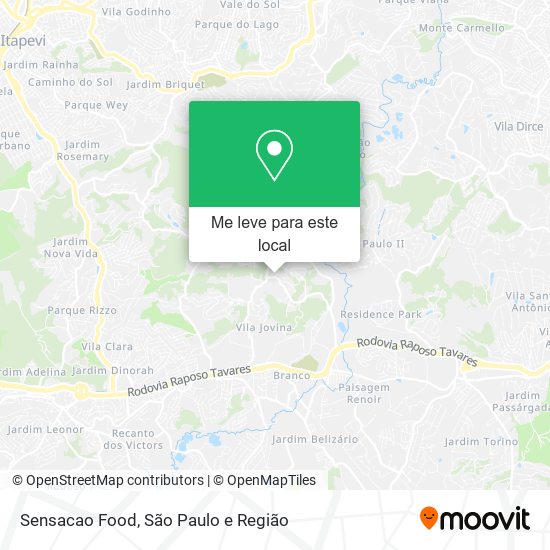 Sensacao Food mapa