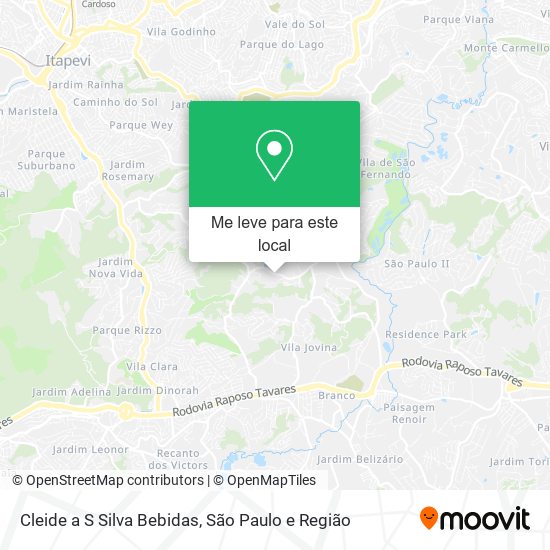 Cleide a S Silva Bebidas mapa