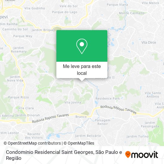 Condomínio Residencial Saint Georges mapa