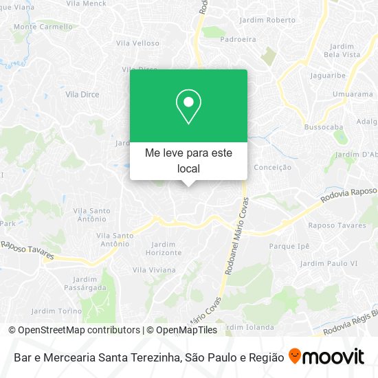 Bar e Mercearia Santa Terezinha mapa