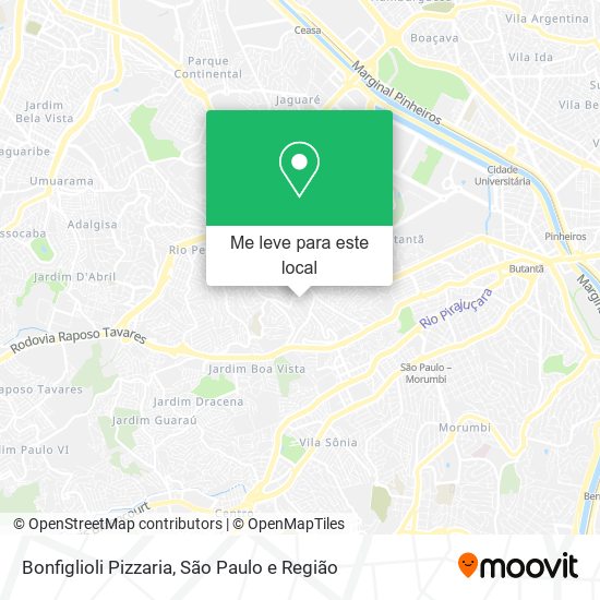 Bonfiglioli Pizzaria mapa