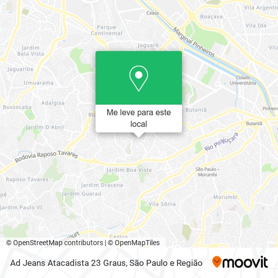 Ad Jeans Atacadista 23 Graus mapa