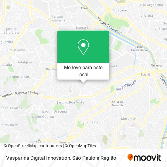 Vesparina Digital Innovation mapa