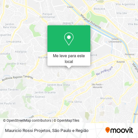 Mauricio Rossi Projetos mapa
