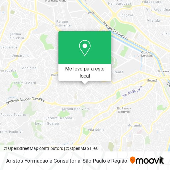 Aristos Formacao e Consultoria mapa