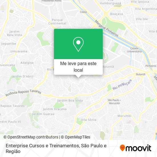 Enterprise Cursos e Treinamentos mapa