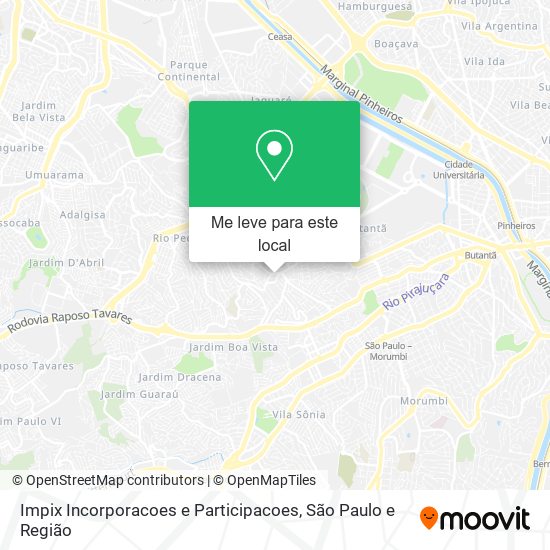 Impix Incorporacoes e Participacoes mapa