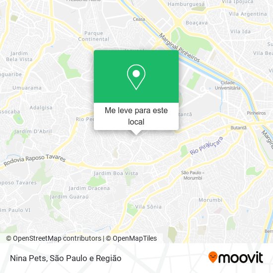 Nina Pets mapa