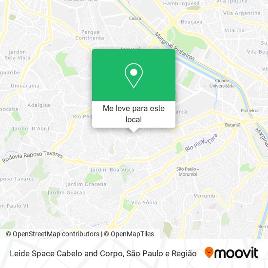 Leide Space Cabelo and Corpo mapa