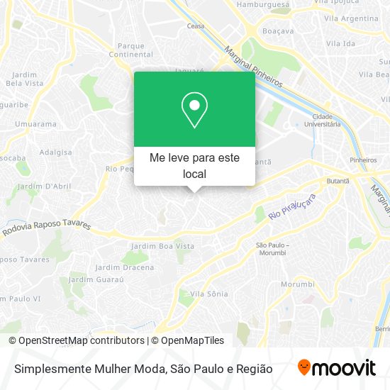 Simplesmente Mulher Moda mapa