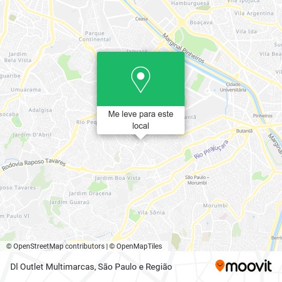 Dl Outlet Multimarcas mapa