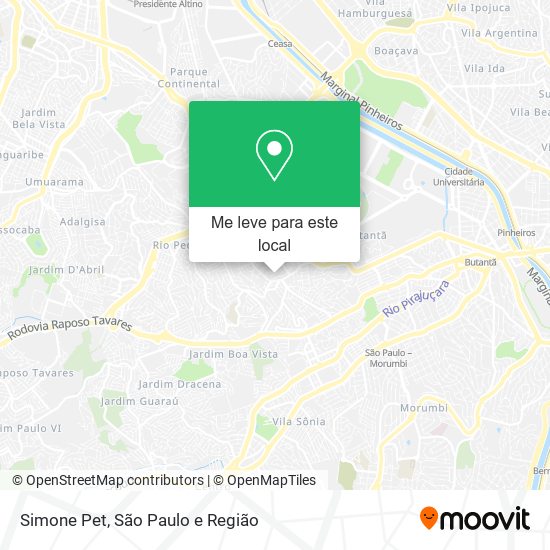 Simone Pet mapa