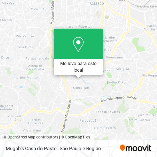 Mugab's Casa do Pastel mapa
