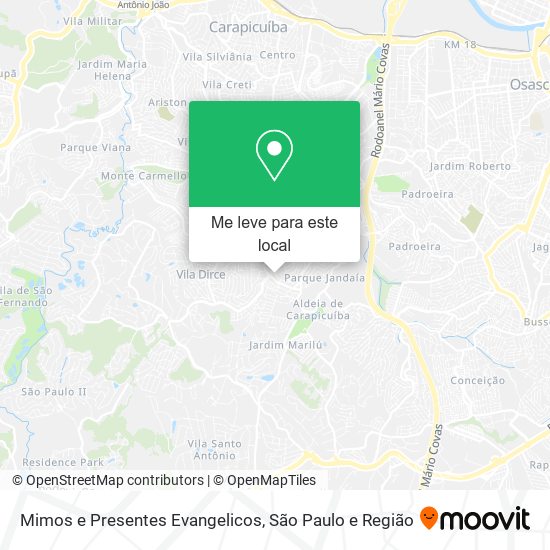 Mimos e Presentes Evangelicos mapa