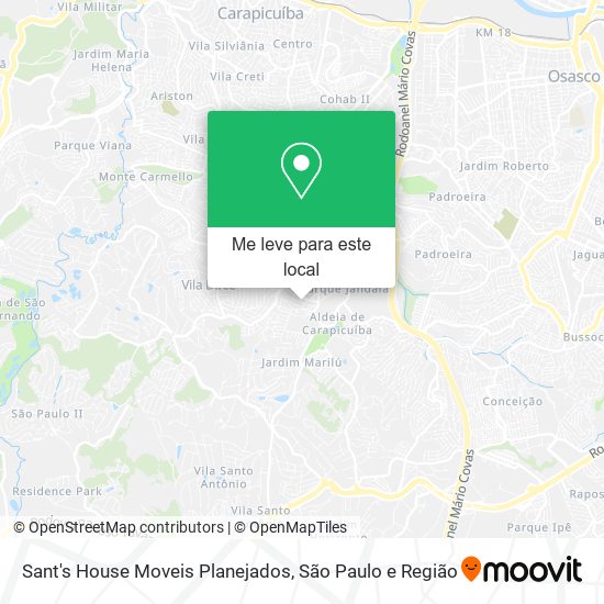 Sant's House Moveis Planejados mapa