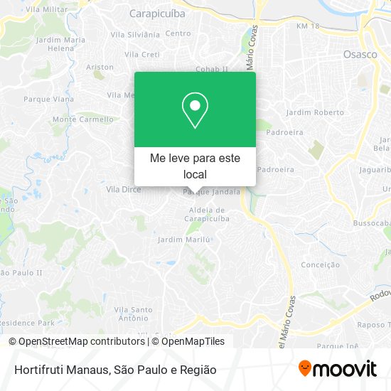 Hortifruti Manaus mapa