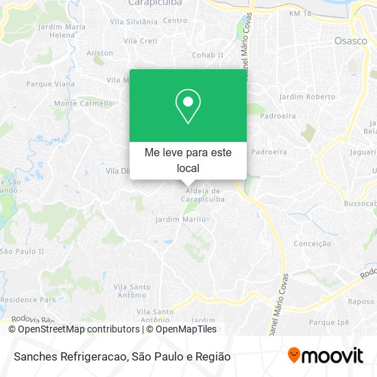 Sanches Refrigeracao mapa