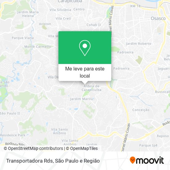 Transportadora Rds mapa