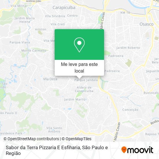 Sabor da Terra Pizzaria E Esfiharia mapa