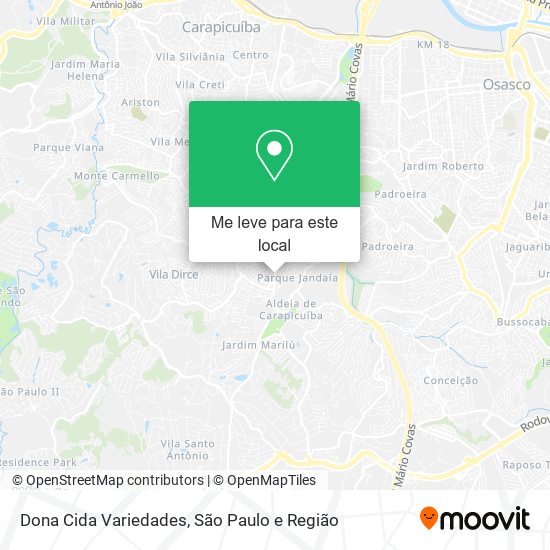 Dona Cida Variedades mapa