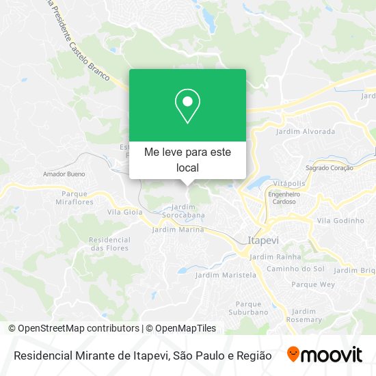 Residencial Mirante de Itapevi mapa