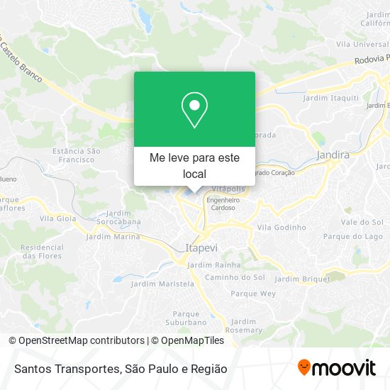 Santos Transportes mapa
