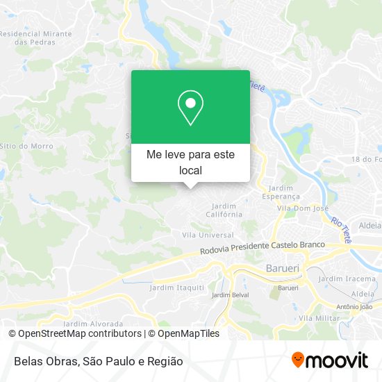 Belas Obras mapa