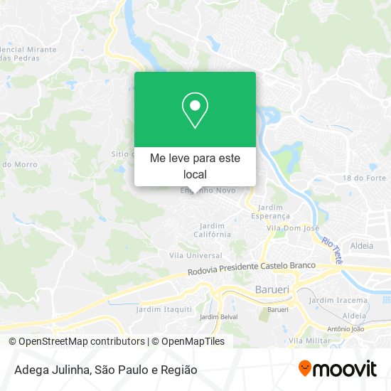Adega Julinha mapa