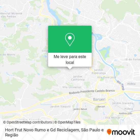 Hort Frut Novo Rumo e Gd Reciclagem mapa