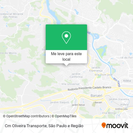 Cm Oliveira Transporte mapa