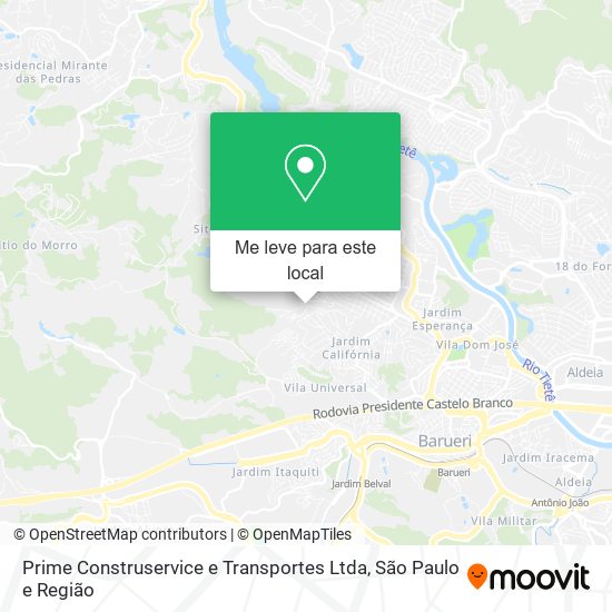 Prime Construservice e Transportes Ltda mapa