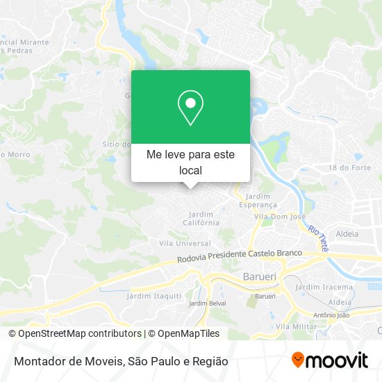 Montador de Moveis mapa