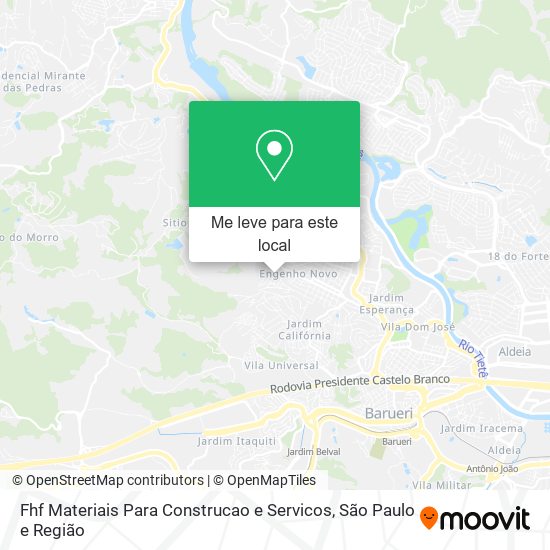 Fhf Materiais Para Construcao e Servicos mapa