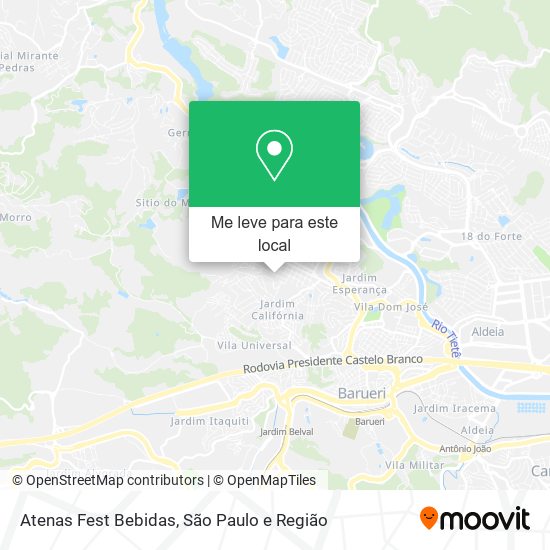 Atenas Fest Bebidas mapa