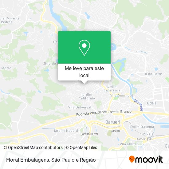 Floral Embalagens mapa