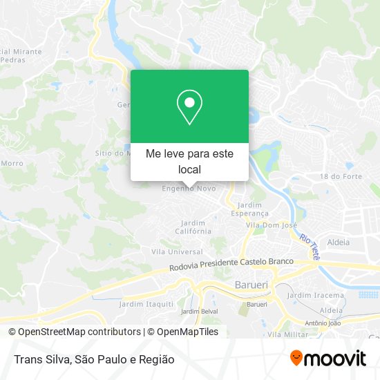 Trans Silva mapa