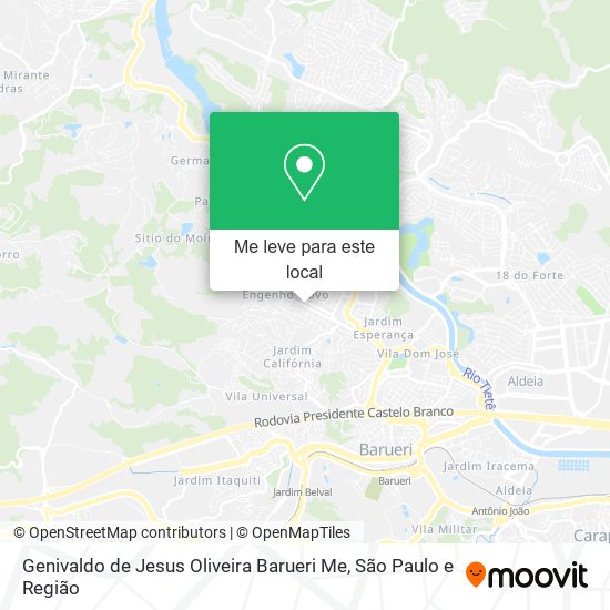 Genivaldo de Jesus Oliveira Barueri Me mapa