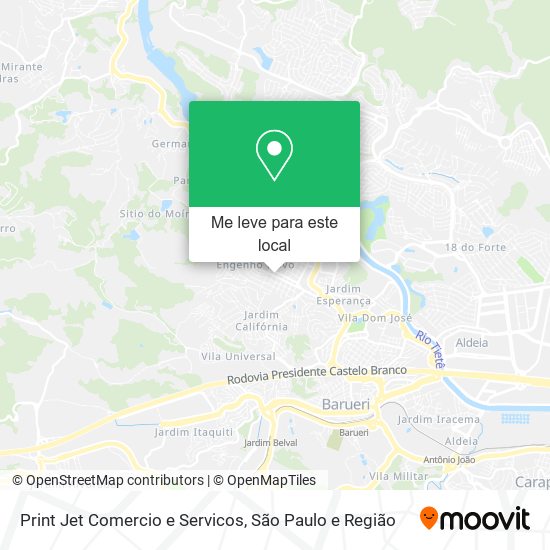 Print Jet Comercio e Servicos mapa