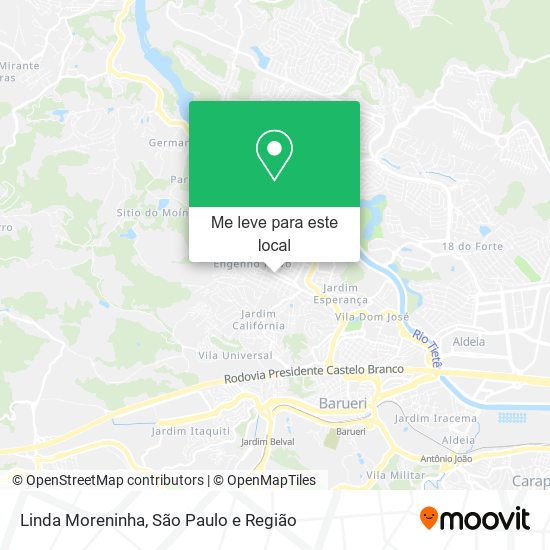 Linda Moreninha mapa