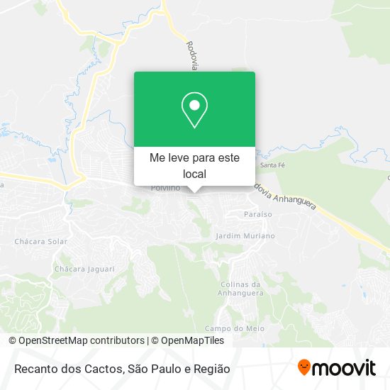 Recanto dos Cactos mapa