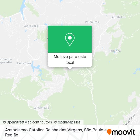 Associacao Catolica Rainha das Virgens mapa