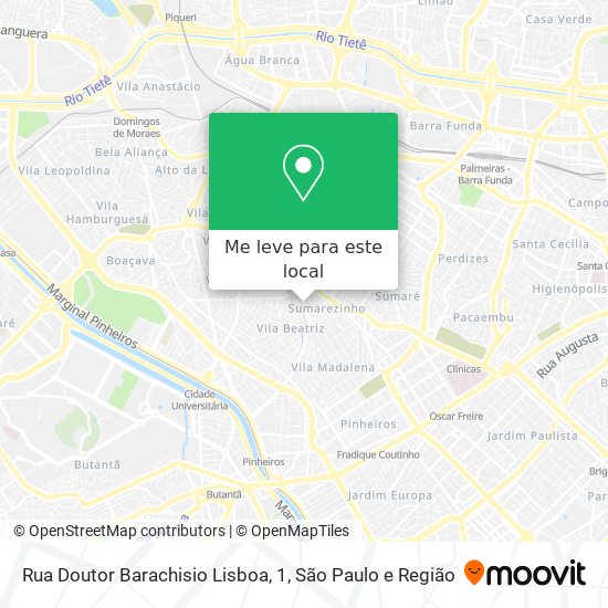 Rua Doutor Barachisio Lisboa, 1 mapa