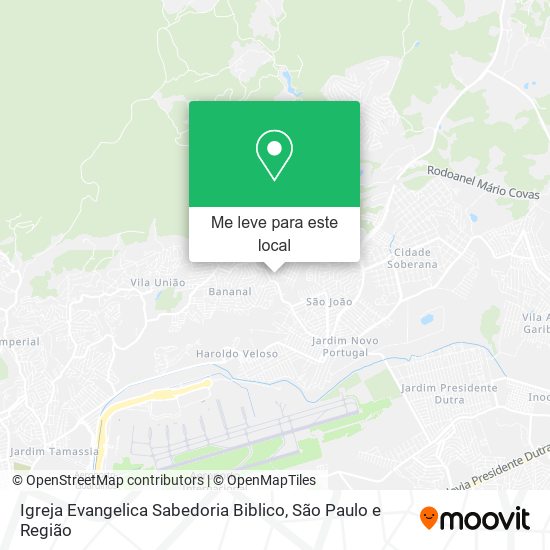 Igreja Evangelica Sabedoria Biblico mapa