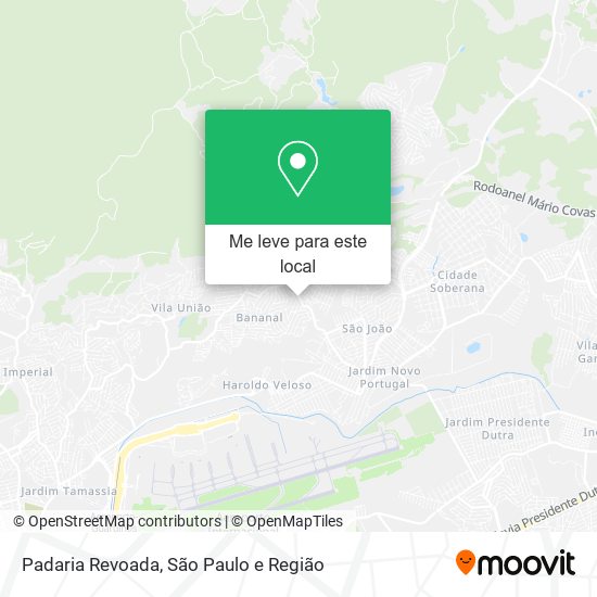 Padaria Revoada mapa