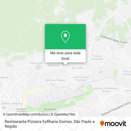 Restaurante Pizzaria Esfiharia Gomes mapa