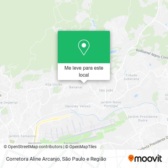 Corretora Aline Arcanjo mapa