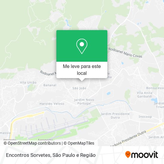 Encontros Sorvetes mapa