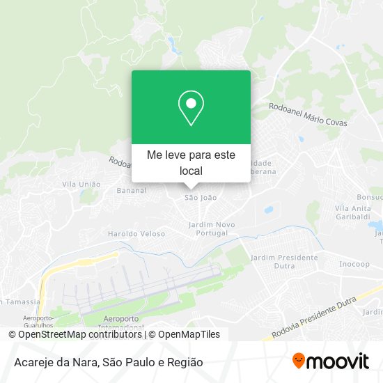 Acareje da Nara mapa